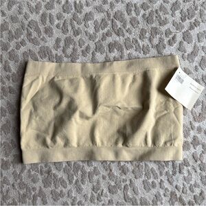 NWT Martini Band Tube Top Nude Strapless Bandeau Bra, OS